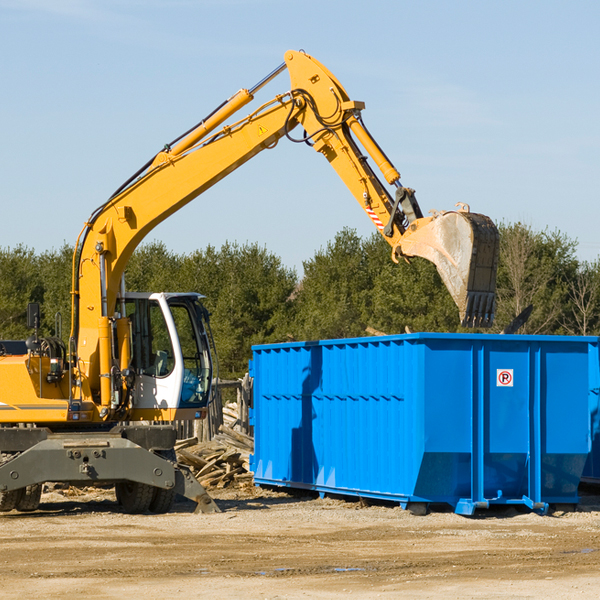 are there any restrictions on where a residential dumpster can be placed in Sangerfield NY